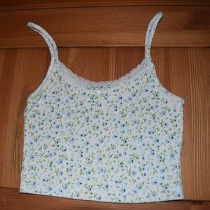 Brandy Melville Floral crop tank OS